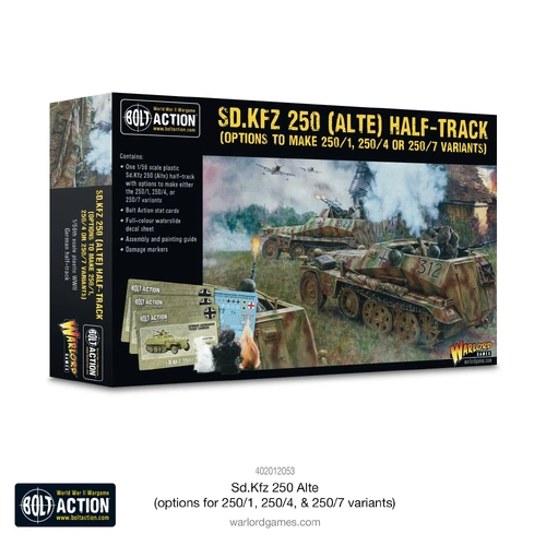 Bolt Action: Sd.Kfz 250 Alte inc. 250/1, 250/4 & 250/7 Options (Plastic)