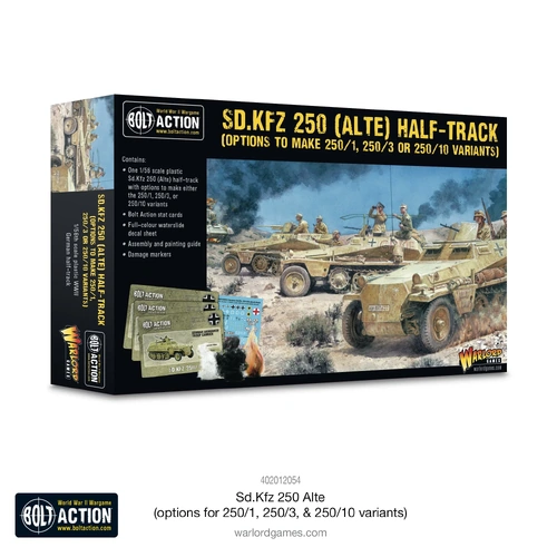Bolt Action: Sd.Kfz 250 Alte inc. 250/1, 250/3 & 250/10 Options (Plastic)