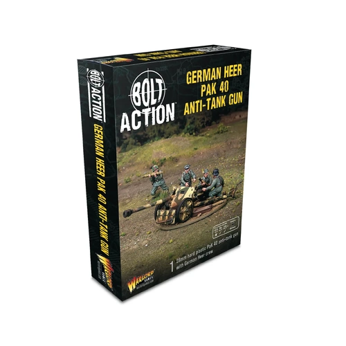 Bolt Action: German Heer Pak40 Anti-Tank Gun (Plastic)
