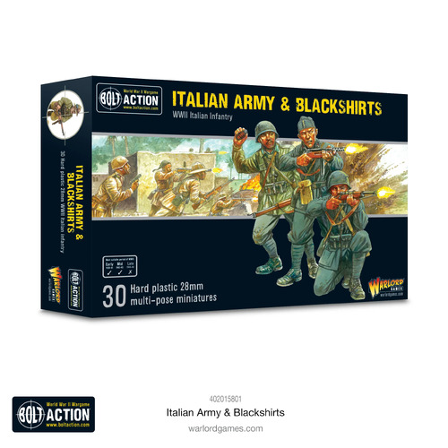 Bolt Action Italian Army & Blackshirts (Plastic)