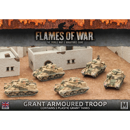 Flames of War: British: Grant Armoured Troop (Plastic)