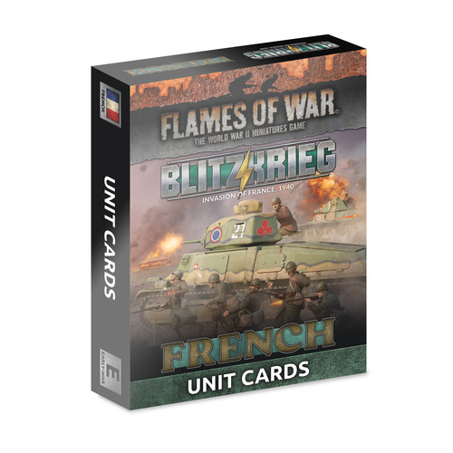 Flames of War: French: Blitzkrieg Unit Cards (x41 Cards) - Limited Edition