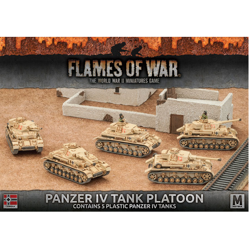 Flames of War: German: Panzer IV Tank Platoon (Plastic)