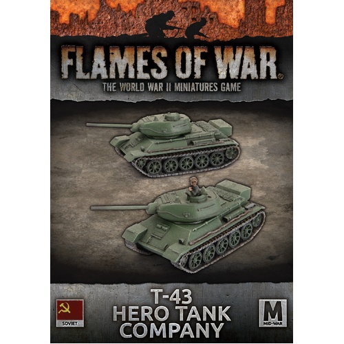 Flames of War: Soviet: T-43 Tank Company (x2)