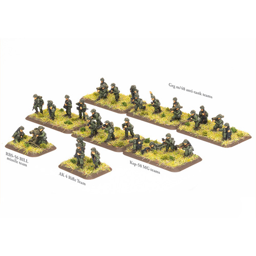 Team Yankee WWIII: Swedish: Armoured Rifle Platoon (x32 figures)