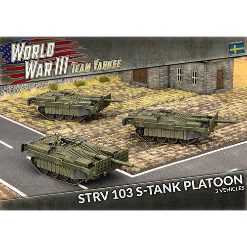 Team Yankee WWIII: Swedish: Strv 103 S-tank Platoon (x3 Plastic)