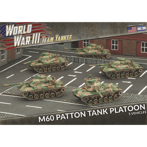 Team Yankee WWIII: American: M60 Patton Tank Platoon (Plastic)