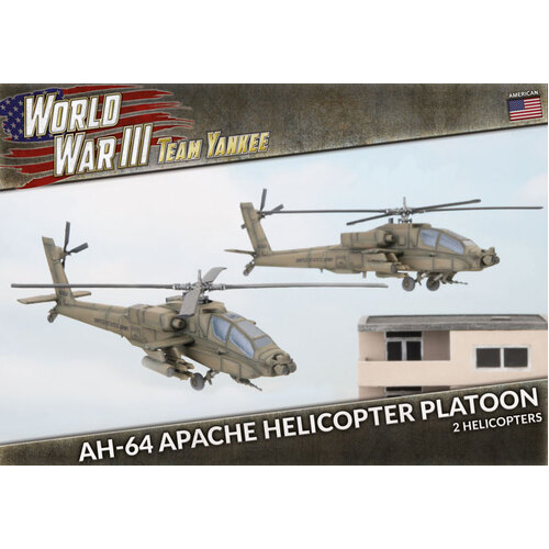 Team Yankee WWIII: American: AH-64 Apache Helicopter Platoon (x2 Plastic)