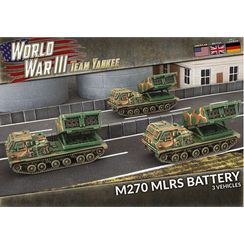 Team Yankee WWIII: American: M270 MLRS Rocket Launcher Battery (x3 Plastic)