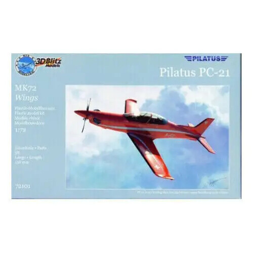 3D-Blitz 1/72 Pilatus PC-21 Plastic Model Kit *Aus Decals* [72101]