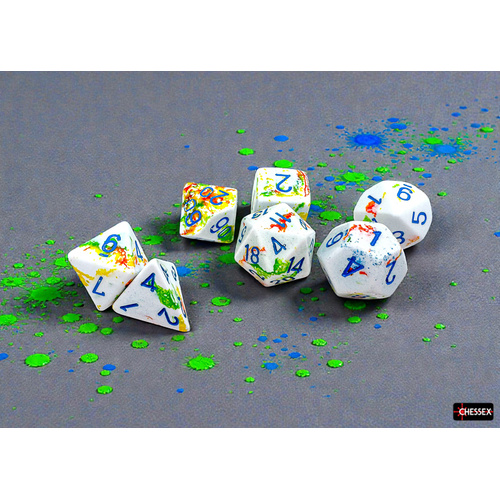 Chessex Brush Polyhedral Breezy/blue 7-Die Set