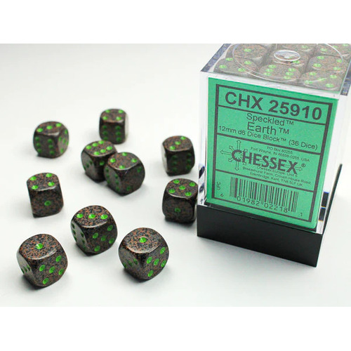  Speckled® 12mm d6 Earth Dice Block™ (36 dice)