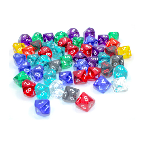 Bag of 50 Translucent D10