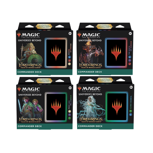MTG The Lord of the Rings: Tales of Middle-Earth Commander Decks Set x4