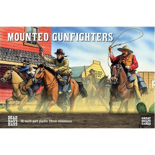 Dead Man's Hand Mounted Gunfighters (Plastic)