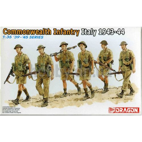 Dragon 1/35 Commonwealth Infantry (Italy 1943-44) [6380] Plastic Model Kit 