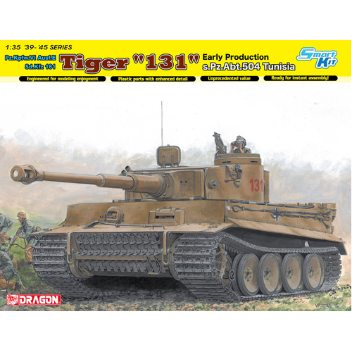 Dragon 1/35 Pz.Kpfw.VI Ausf.E Sd.Kfz.181 Tiger I "131" Early Production s.Pz.Abt.504 Tunisia [6820]