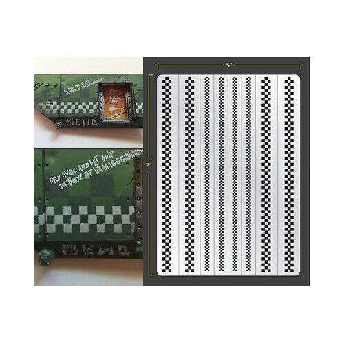 Checkers Airbrush Stencil