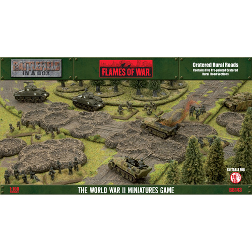 Battlefield in a Box: Travel: Cratered Rural Roads (x6)