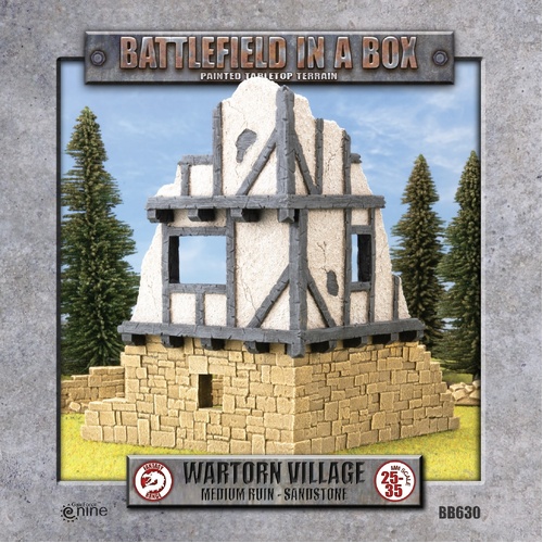Wartorn Village: Medium Ruin - Sandstone (x1)