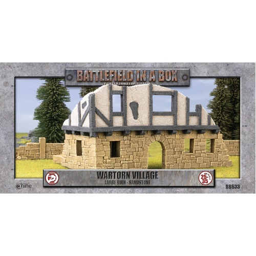 Wartorn Village: Large Ruin - Sandstone (x1)