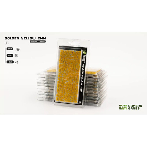 Gamers Grass Tufts Golden Yellow 2mm (Wild)