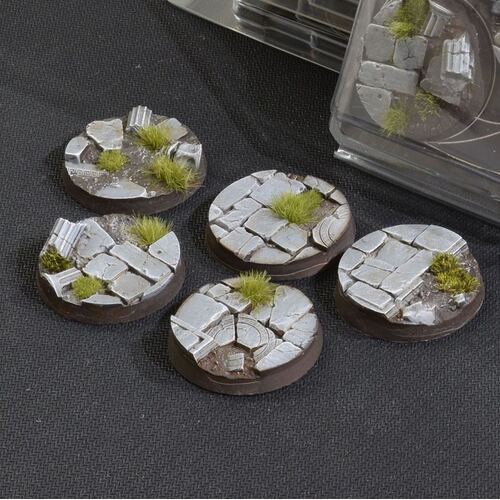 Temple Bases Round 25mm (x10)