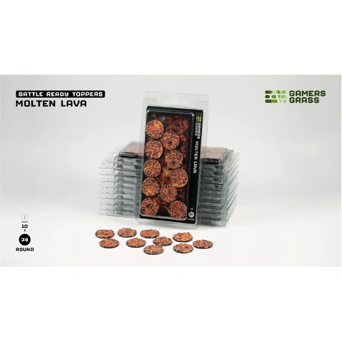 Gamers Grass - Molten Lava - Round 28mm (x10)