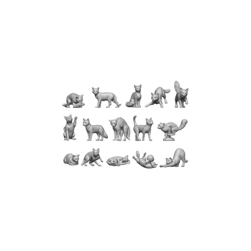 Green Stuff World - 3D Printed - Animals - Cats