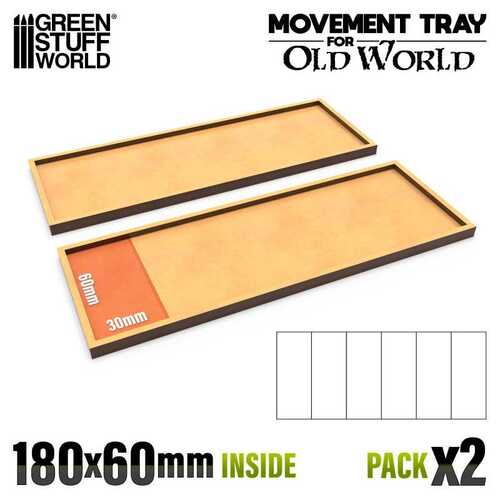 Old World Movement Tray 180x60mm (Pack x2)