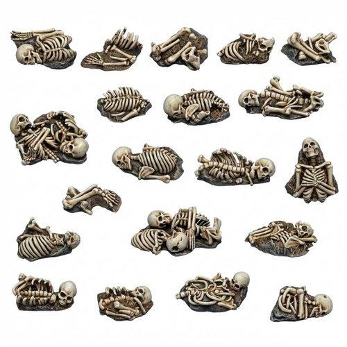Green Stuff World - 3D Printed - Skulls & Bones - Skeleton Remains