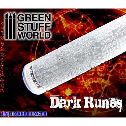 Green Stuff Dark Runes Rolling Pin 