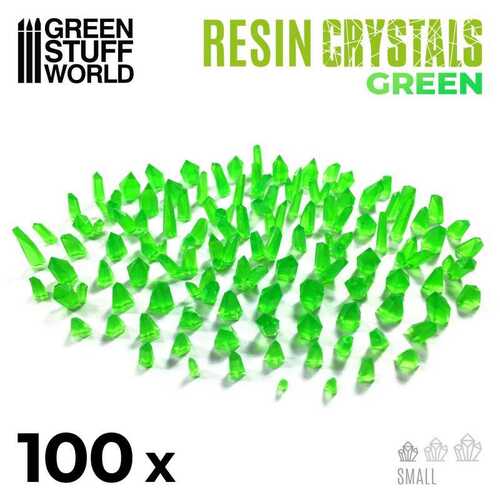 Green Stuff World GREEN Resin Crystals - Small