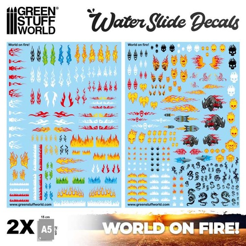 Green Stuff World - Waterslide Decals - World on Fire
