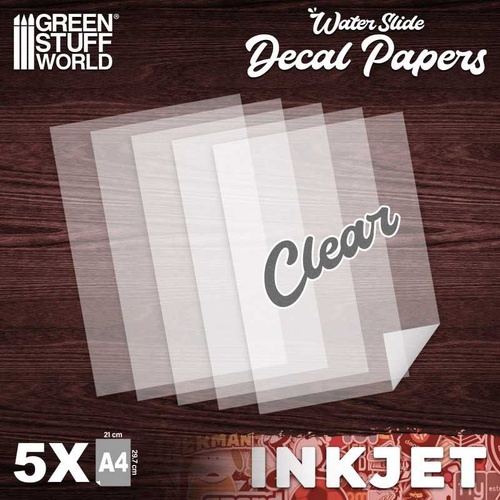 Green Stuff World - Waterslide Decals - Inkjet Transparent