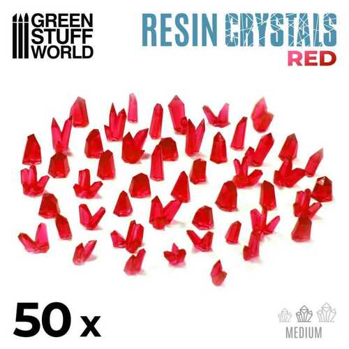 Green Stuff World RED Resin Crystals - Medium