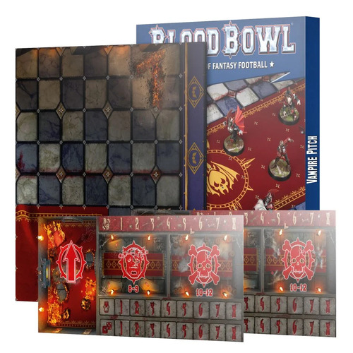 Blood Bowl Vampire Team Pitch & Dugouts