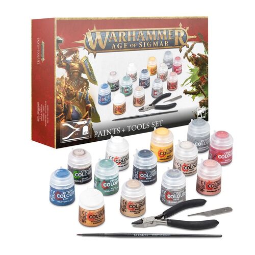 Warhammer Age of Sigmar: Paint + Tools Set