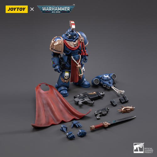 Space Marine Miniatures: 1/18 Scale Ultramarines Primaris Captain Sidonicus
