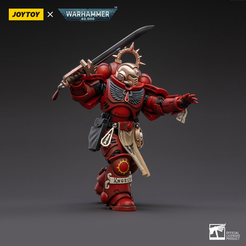 Space Marine Miniatures: 1/18 Scale Blood Angels Primaris Lieutenant Tolmeron