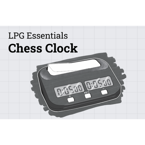 LPG Essentials Electronic Chess Clock - Black