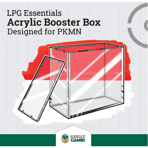 LPG Essentials Acrylic Booster Box Protector - Pokemon Booster Box Size