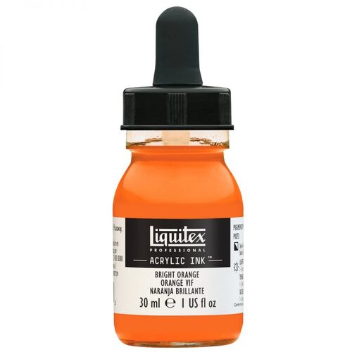 Liquitex Acrylic Ink 30ml - Bright Orange