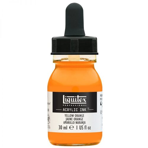 Liquitex Acrylic Ink 30ml - Yellow Orange