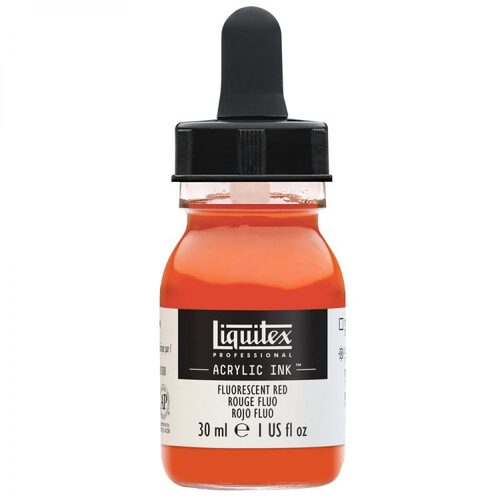 Liquitex Acrylic Ink 30ml - Fluro Red