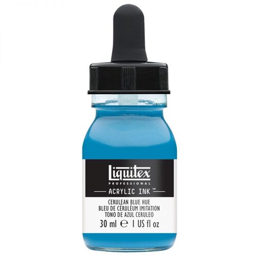 Liquitex Acrylic Ink 30ml - Cerulean Blue Hue
