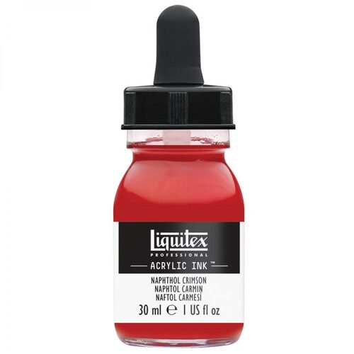Liquitex Acrylic Ink 30ml - Naphthol Crimson