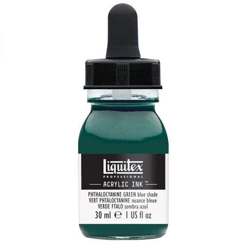 Liquitex Acrylic Ink 30ml - Phthalocyanine Green Blue Shade