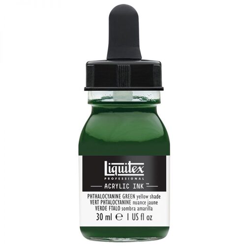 Liquitex Acrylic Ink 30ml - Phthalocyanine Green Yellow Shade