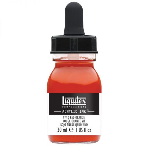 Liquitex Acrylic Ink 30ml - Vivid Red Orange